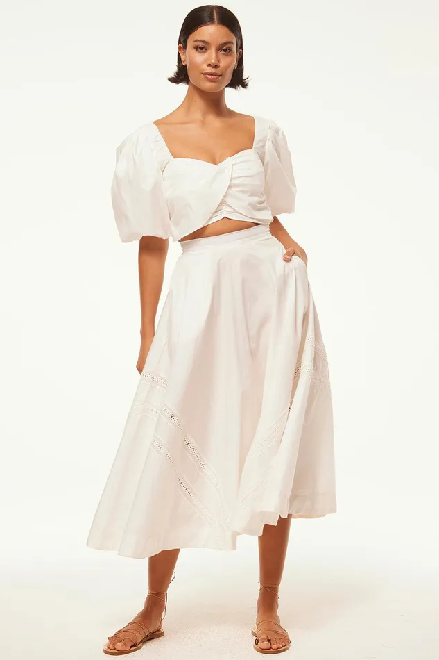 Women MISA Los Angeles Tops RORI TOP White