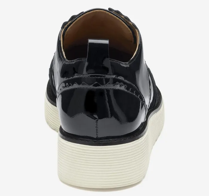 Women Mitzi Scalloped Wingtip Black Patent Leather JohnstonandMurphy Mules and Loafers Women Mitzi Scalloped Wingtip Black Patent Leather JohnstonandMurphy Mules and Loafers