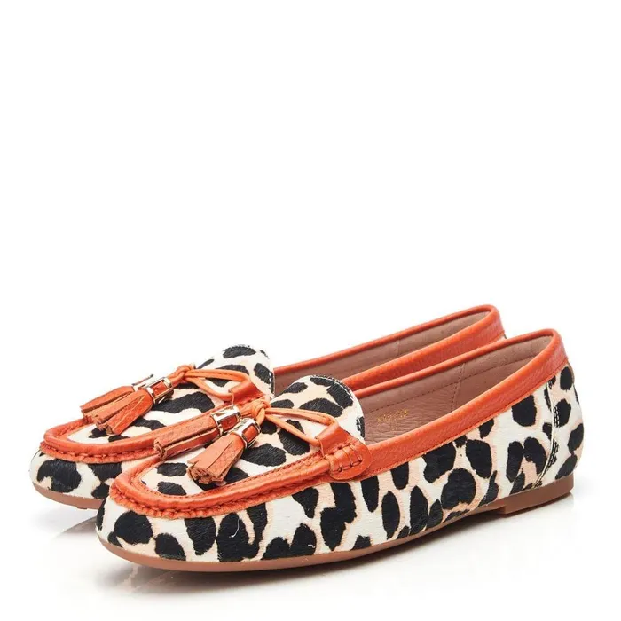 Women Moda In Pelle Casual Shoes Famina Leopard Print Pony