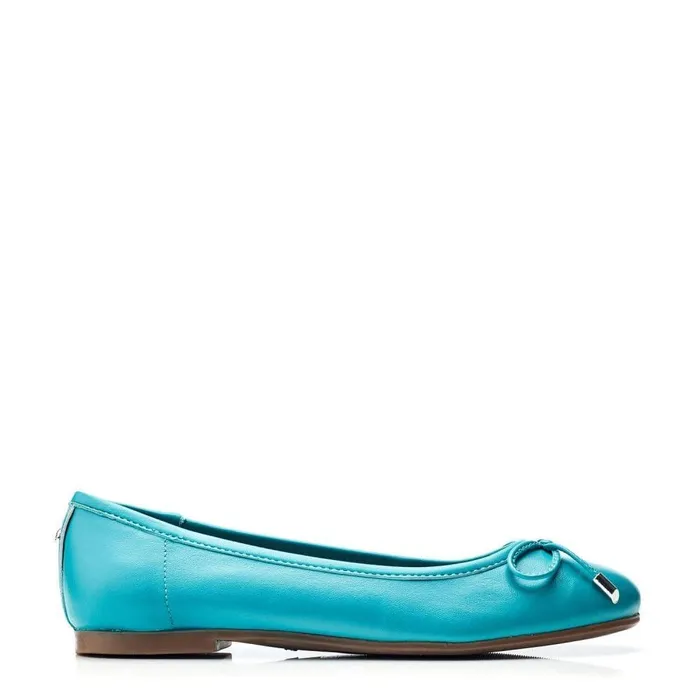 Women Moda In Pelle Casual Shoes Feebie Turquoise Leather