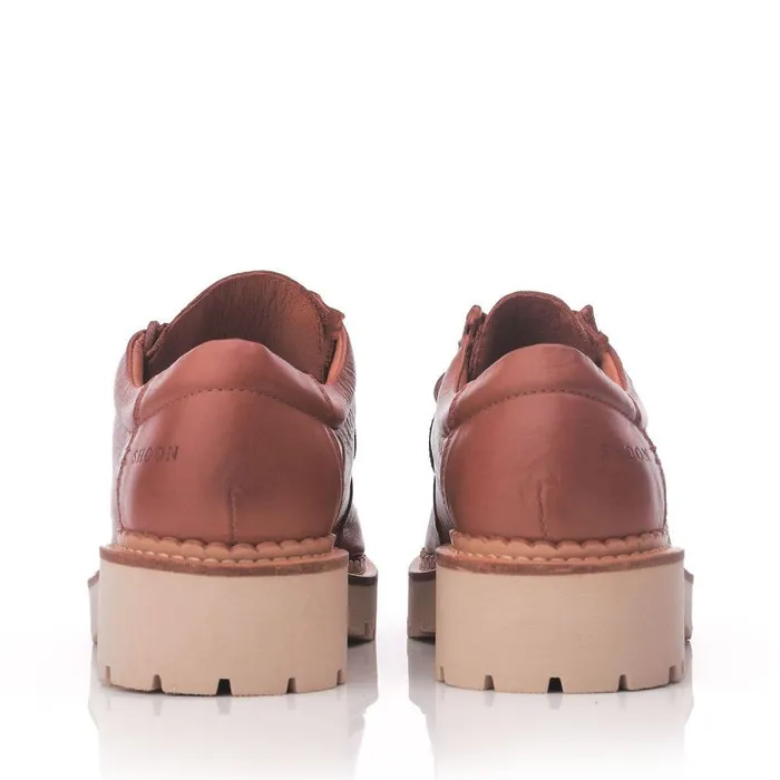 Women Moda In Pelle Casual Shoes Shoon Sh Iota Tan Leather