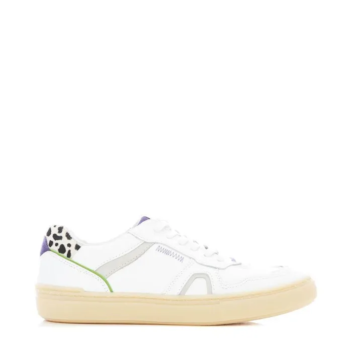 Women Moda In Pelle Casual Trainers Belgrave White Leather
