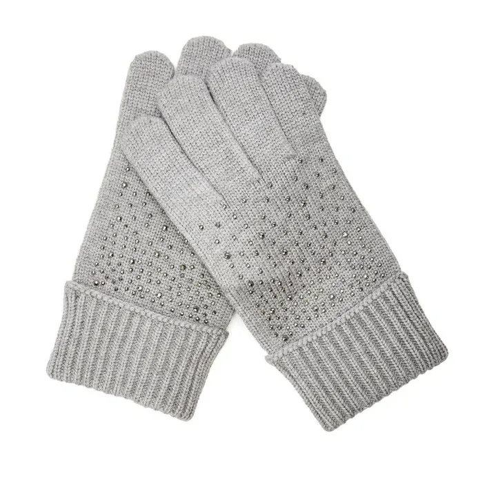 Women Moda In Pelle Gloves Praticioglove Grey Textile Women Moda In Pelle Gloves Praticioglove Grey Textile