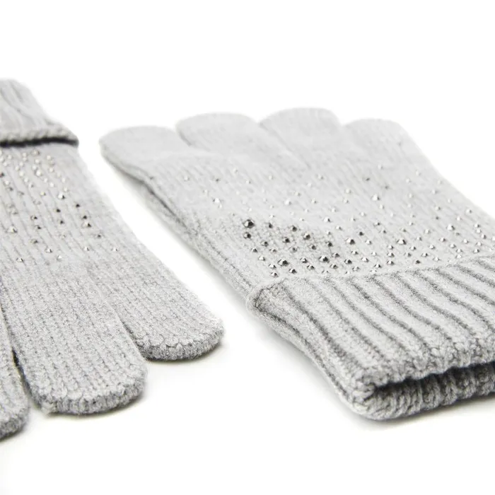 Women Moda In Pelle Gloves Praticioglove Grey Textile Women Moda In Pelle Gloves Praticioglove Grey Textile