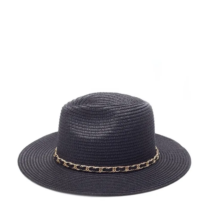 Women Moda In Pelle Hats Portofino Hat Black Textile Women Moda In Pelle Hats Portofino Hat Black Textile