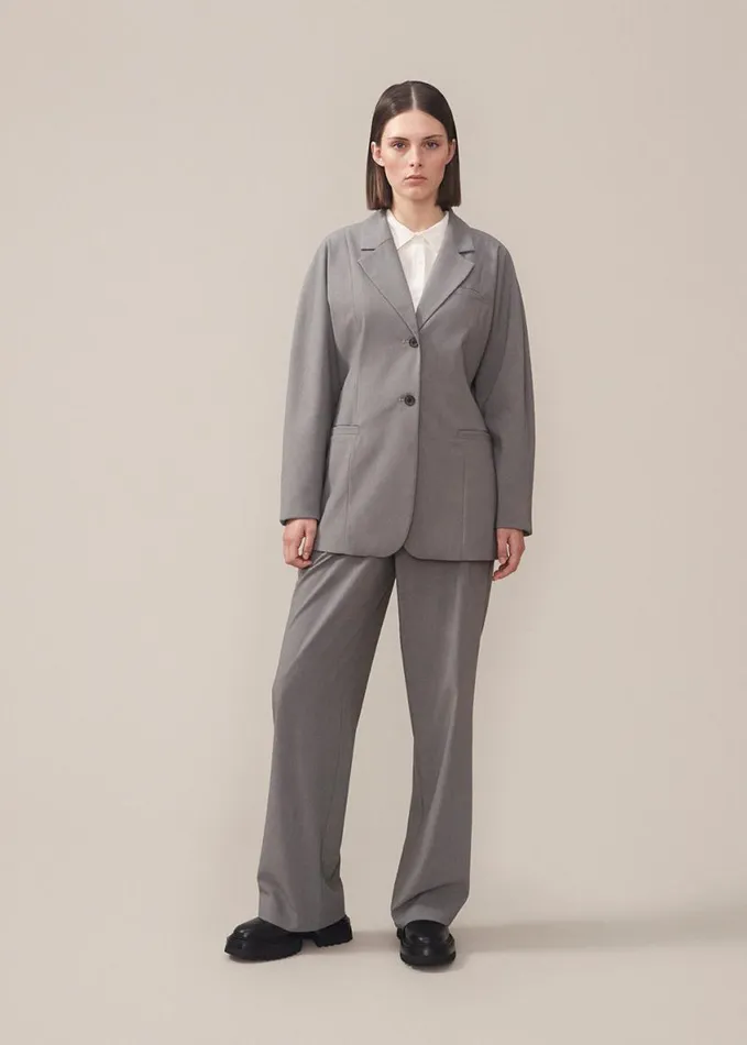 Women Modstrm Blazer BennyMD Blazer Grey Melange Women Modstrm Blazer BennyMD Blazer Grey Melange
