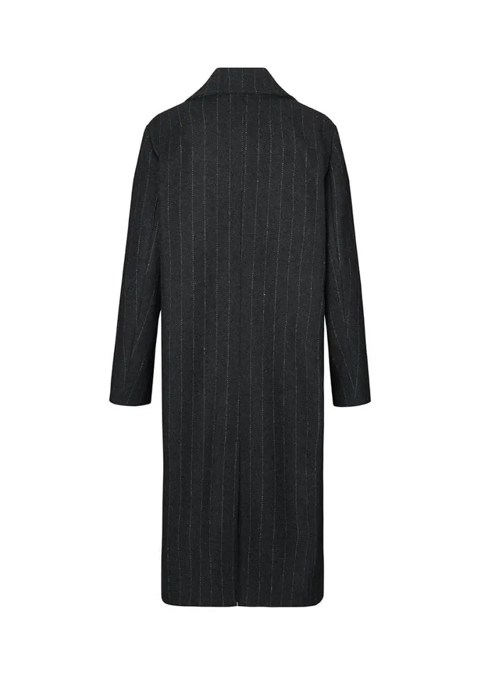 Women Modstrm Coats and Jackets StinnaMD Coat Dark Grey Pinstripe Women Modstrm Coats and Jackets StinnaMD Coat Dark Grey Pinstripe