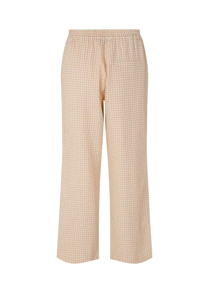 Women Modstrm Pants and Leggings RimmeMD Pants Beige Check Women Modstrm Pants and Leggings RimmeMD Pants Beige Check