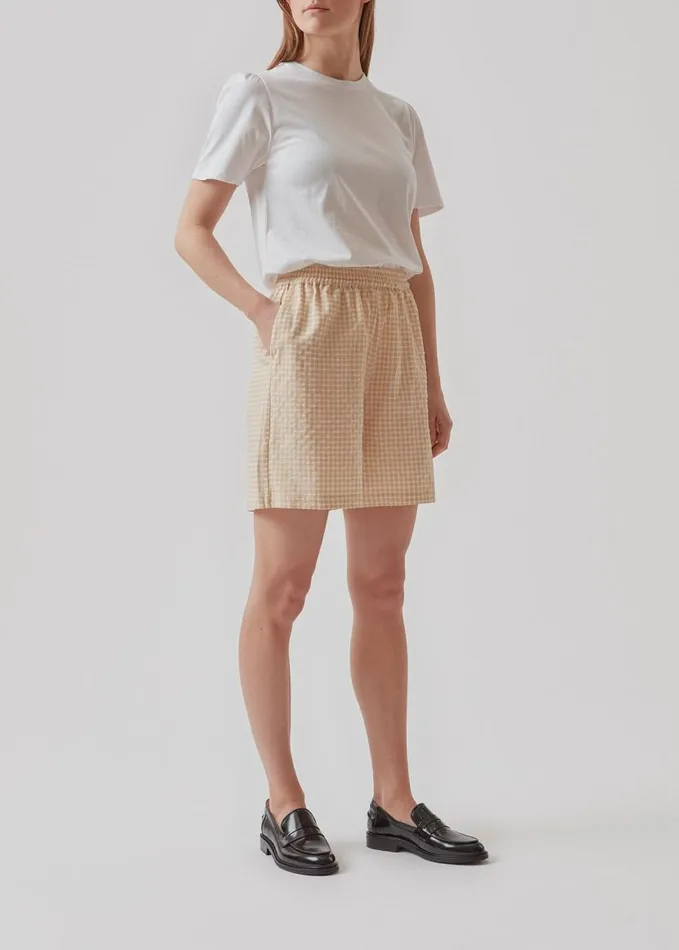 Women Modstrm Shorts RimmeMD Shorts Beige Check