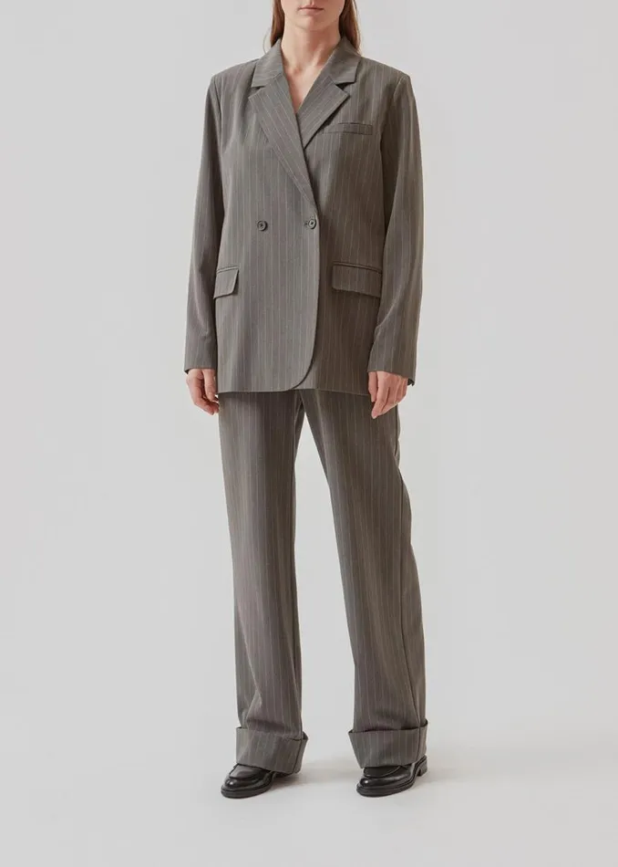 Women Modstrm Suits AbrahamMD Blazer Grey Pinstripe Women Modstrm Suits AbrahamMD Blazer Grey Pinstripe