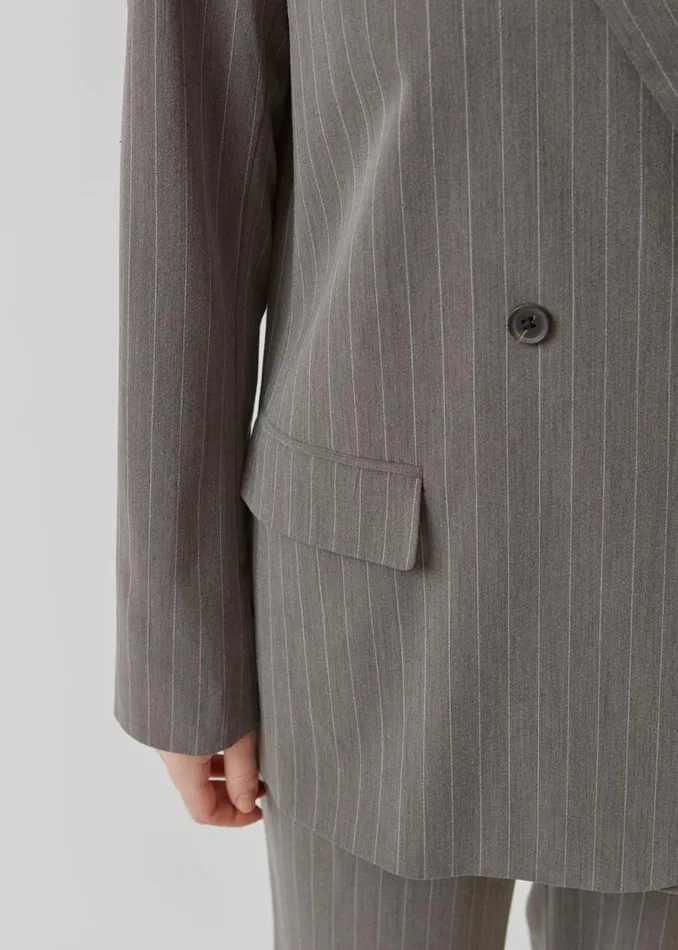 Women Modstrm Suits AbrahamMD Blazer Grey Pinstripe Women Modstrm Suits AbrahamMD Blazer Grey Pinstripe