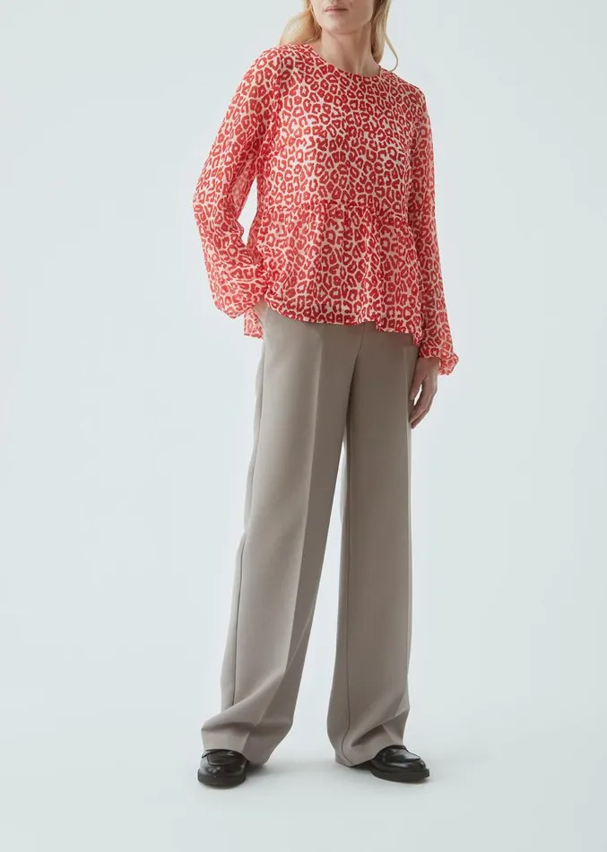 Women Modstrm Tops Lana Print Top Fire Leo