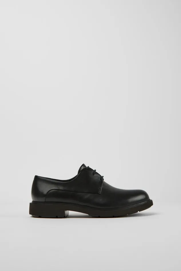 Women Neuman Black Leather Laceup Shoes Camper Formal Shoes Women Neuman Black Leather Laceup Shoes Camper Formal Shoes