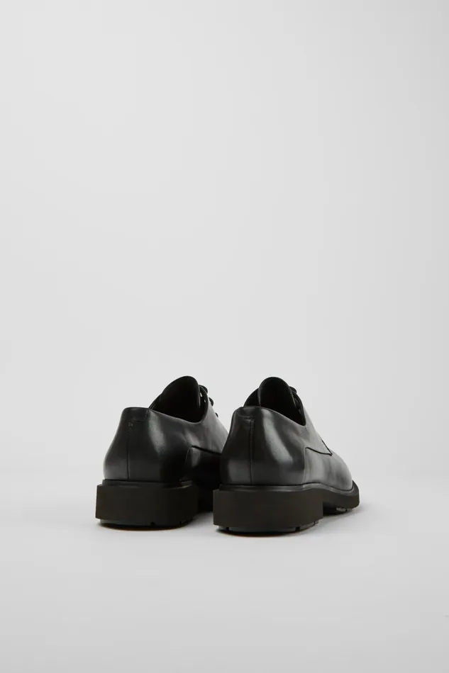 Women Neuman Black Leather Laceup Shoes Camper Formal Shoes Women Neuman Black Leather Laceup Shoes Camper Formal Shoes