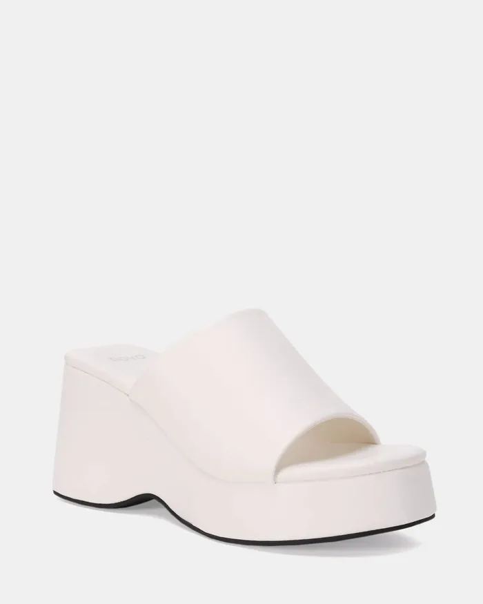 Women NOVO Shoes BENTO WHITE Wedges