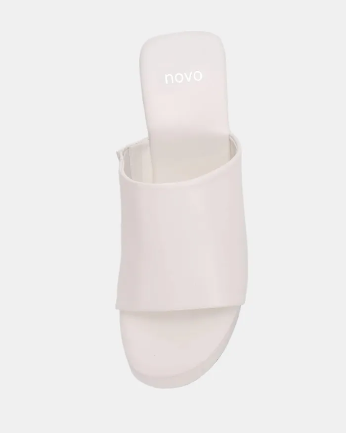 Women NOVO Shoes BENTO WHITE Wedges