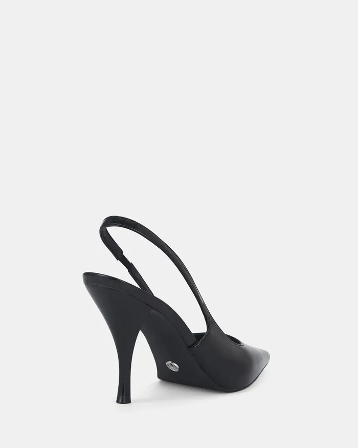 Women NOVO Shoes IONIX Black Patent Stilettos