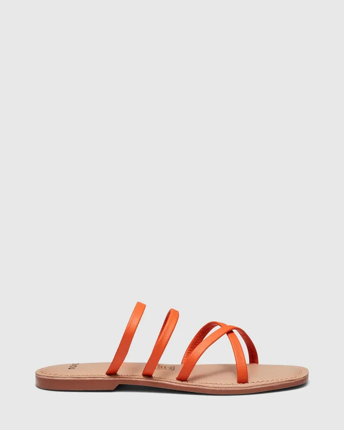 Women NOVO Shoes SIMONA ORANGE Slides