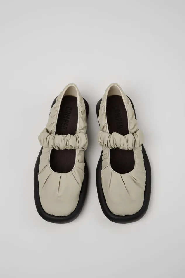 Women Onda Gray Textile Mary Jane Camper Ballerinas Women Onda Gray Textile Mary Jane Camper Ballerinas