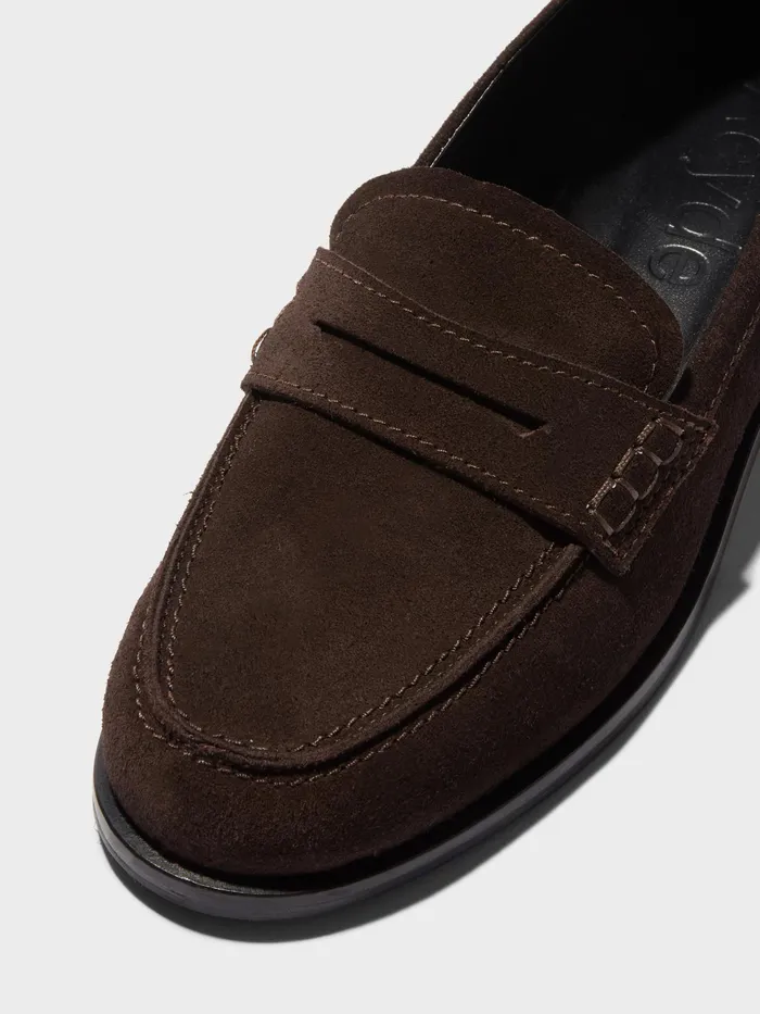 Women Oscar Suede Loafers Aeyde Flats