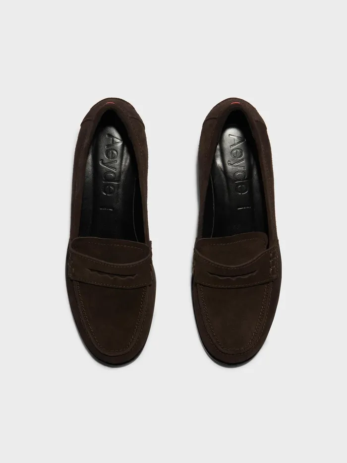 Women Oscar Suede Loafers Aeyde Flats