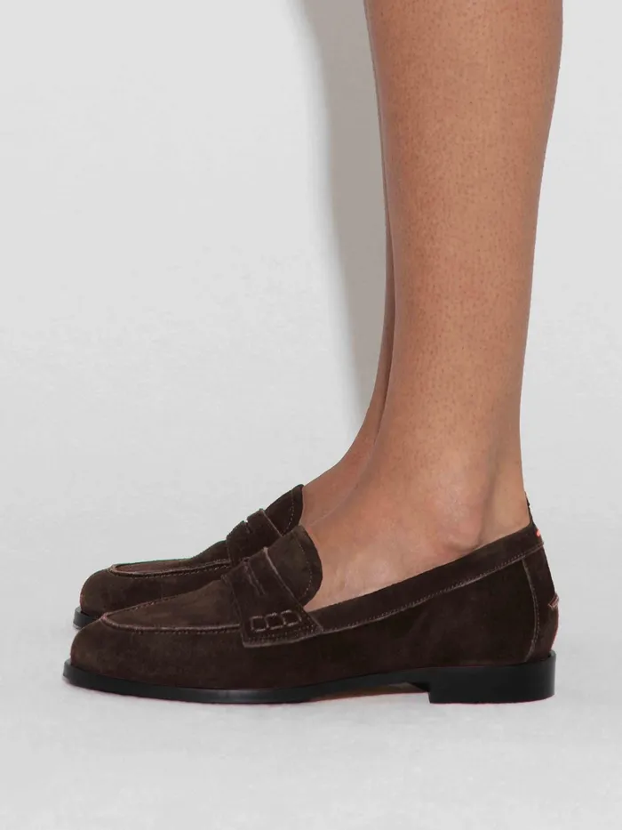 Women Oscar Suede Loafers Aeyde Flats