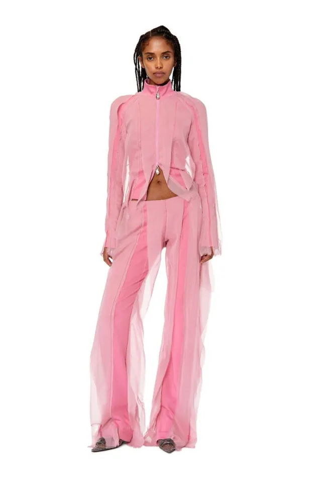 Women PDoble Pink Diesel Trousers And Shorts