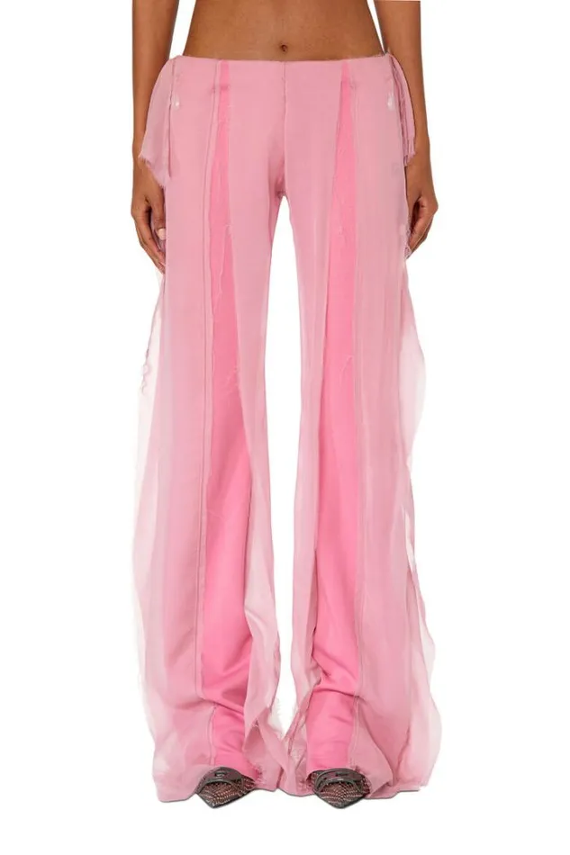Women PDoble Pink Diesel Trousers And Shorts Women PDoble Pink Diesel Trousers And Shorts