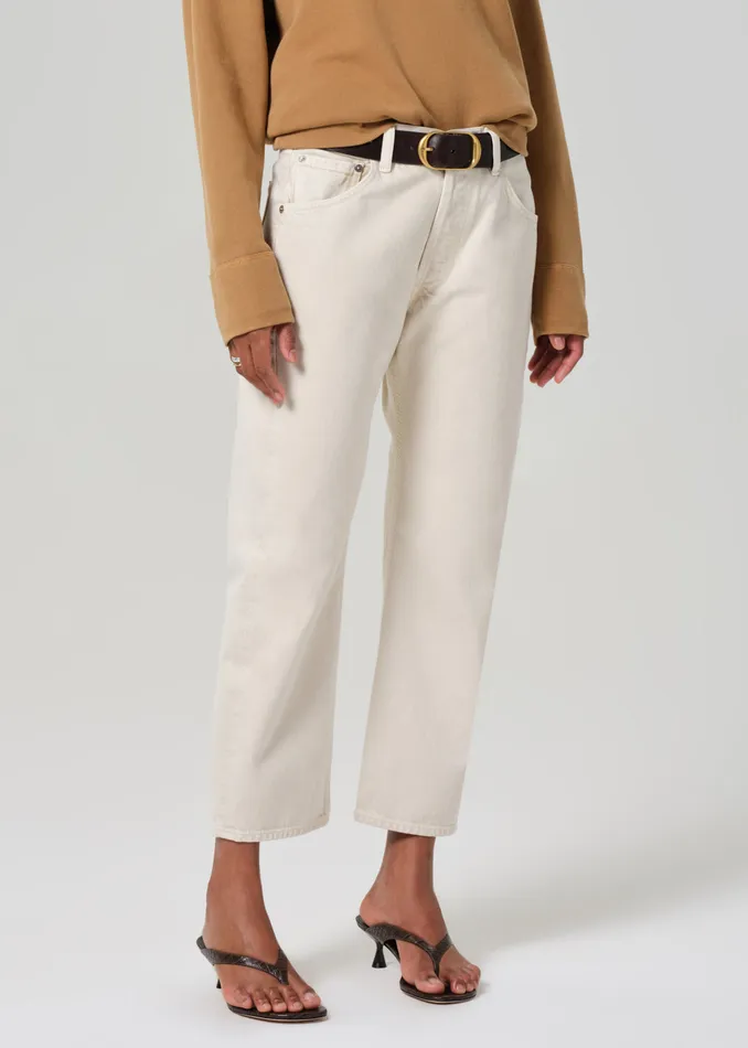 Women Petite Citizens Of Humanity Winslow Cropped Boyfriend In Almondette