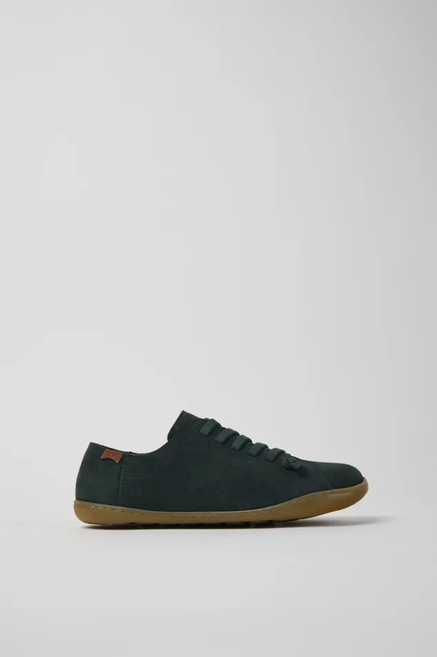Women Peu Green Nubuck Shoes Camper Casual Shoes Women Peu Green Nubuck Shoes Camper Casual Shoes