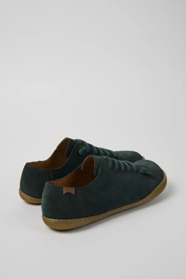 Women Peu Green Nubuck Shoes Camper Casual Shoes Women Peu Green Nubuck Shoes Camper Casual Shoes