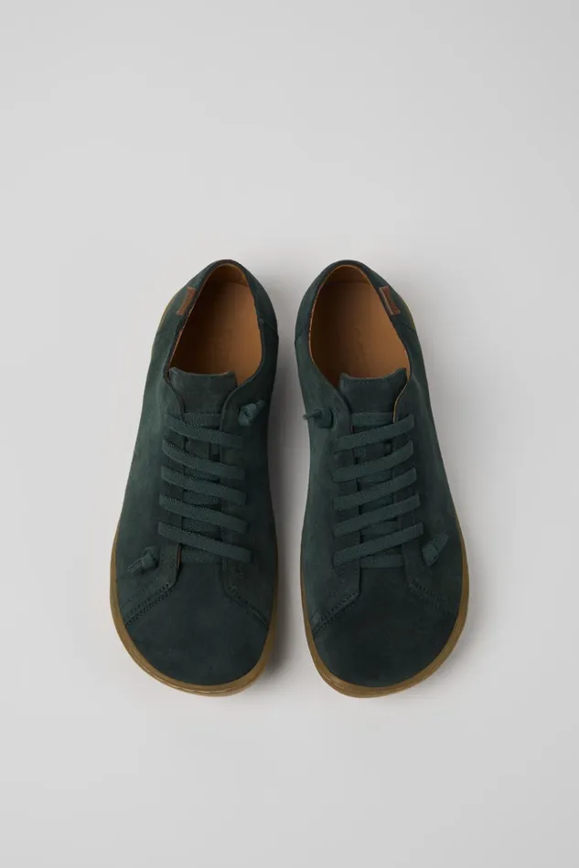 Women Peu Green Nubuck Shoes Camper Casual Shoes Women Peu Green Nubuck Shoes Camper Casual Shoes