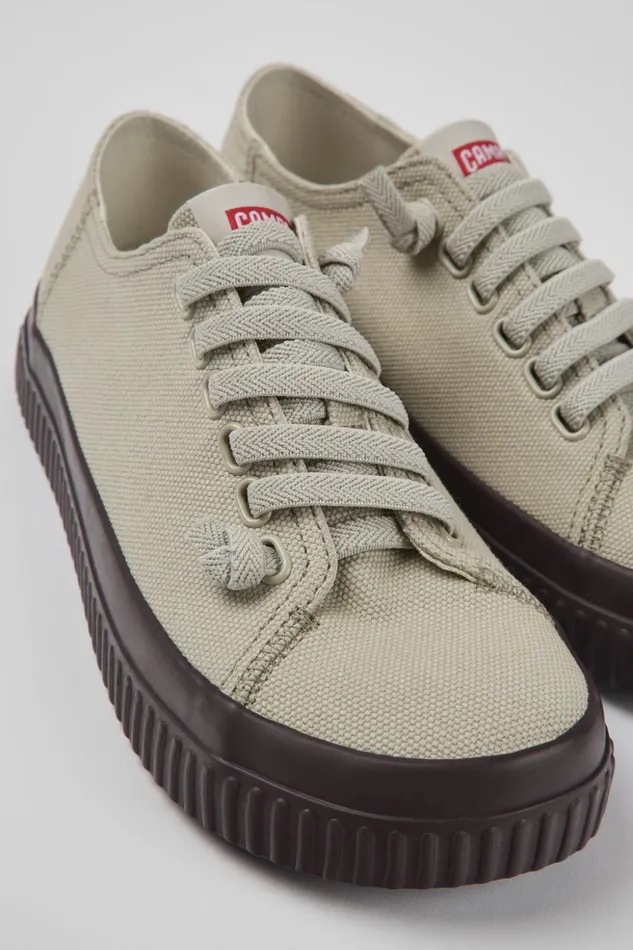Women Peu Roda Gray Recycled Cotton Sneakers Camper Sneakers