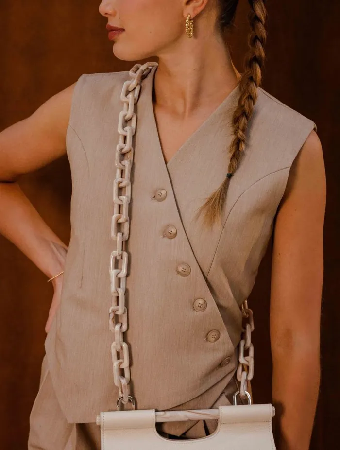 Women Phone Straps Bobbies Firenze Crema Marfil