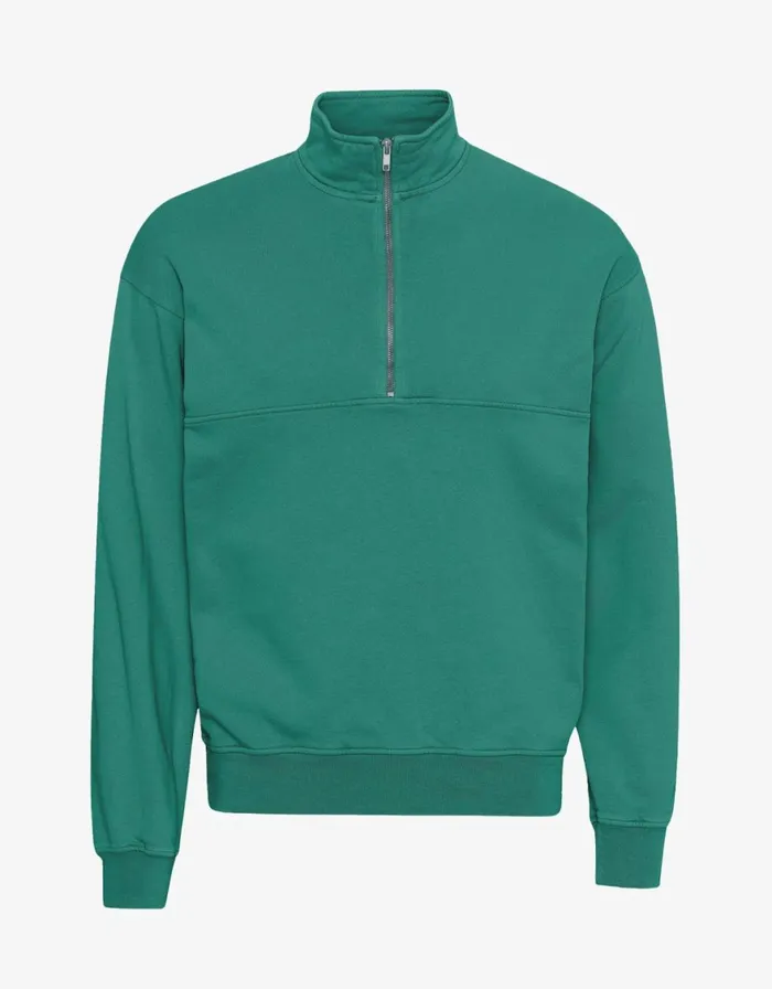 Women Quarter Zips Colorful Standard Organic Quarter Zip Pine Green