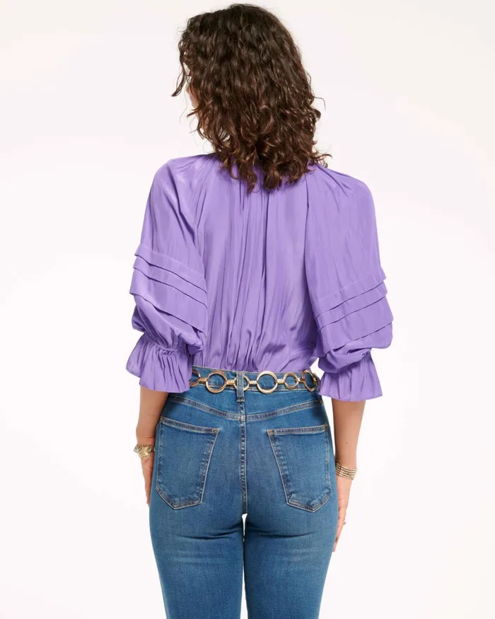 Women Randi Puff Sleeve Top Navy Ramy Brook Tops Women Randi Puff Sleeve Top Navy Ramy Brook Tops