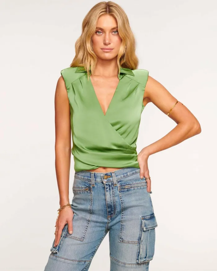 Women Reagan VNeck Tank Top Spruce Ramy Brook Tops Women Reagan VNeck Tank Top Spruce Ramy Brook Tops