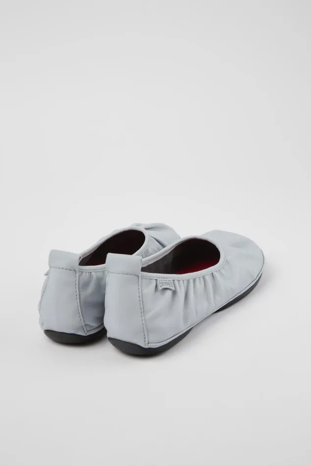 Women Right Gray Leather Ballerina Camper Ballerinas Women Right Gray Leather Ballerina Camper Ballerinas