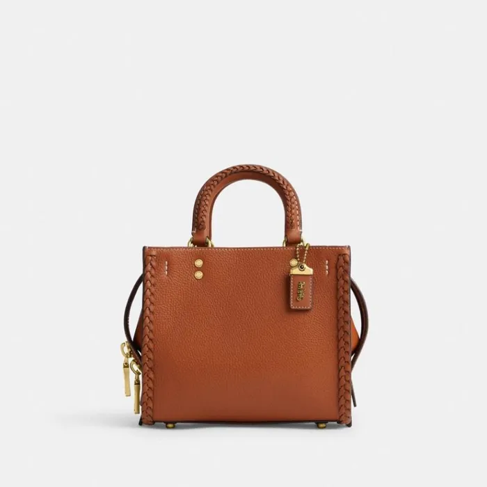 Women Satchels and Top Handles Coach Rogue 20 With Braid Brassburnished Amber Women Satchels and Top Handles Coach Rogue 20 With Braid Brassburnished Amber