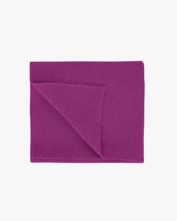 Women Scarves Colorful Standard Merino Wool Scarf Magenta Blaze