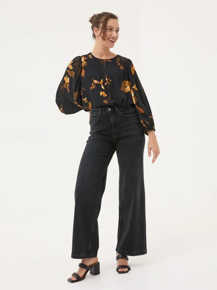 Women Shirts and Blouses Fat Face Black Wynn Floral Blouse Women Shirts and Blouses Fat Face Black Wynn Floral Blouse