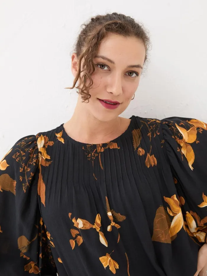 Women Shirts and Blouses Fat Face Black Wynn Floral Blouse Women Shirts and Blouses Fat Face Black Wynn Floral Blouse