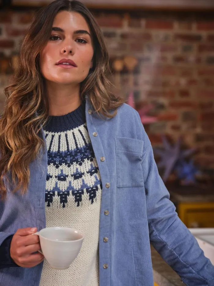 Women Shirts and Blouses Fat Face Dusky Blue Carolin Cord 100 Cotton Shirt Women Shirts and Blouses Fat Face Dusky Blue Carolin Cord 100 Cotton Shirt