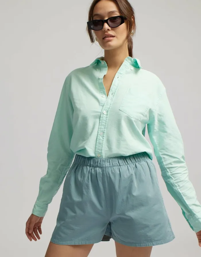 Women Shorts Colorful Standard Women Organic Twill Shorts Steel Blue