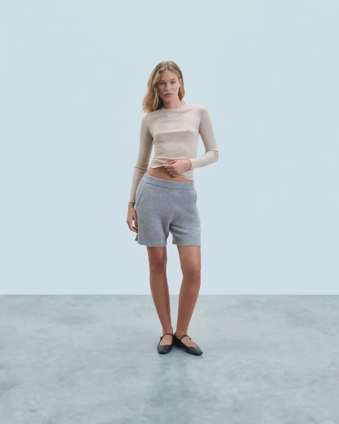 Women Shorts From Future Short Bermuda Dark Heather Gray