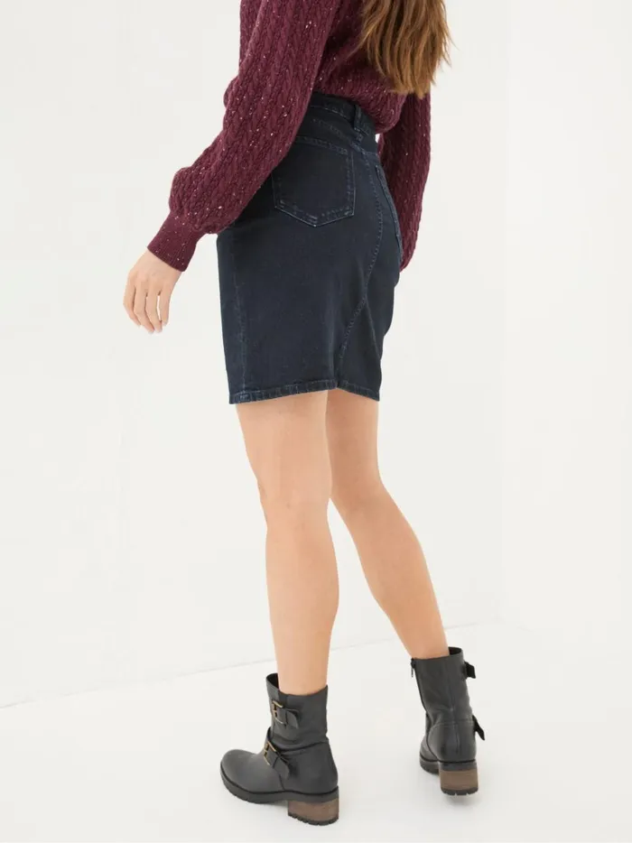 Women Skirts Fat Face Hattie Dark Blue Denim Skirt