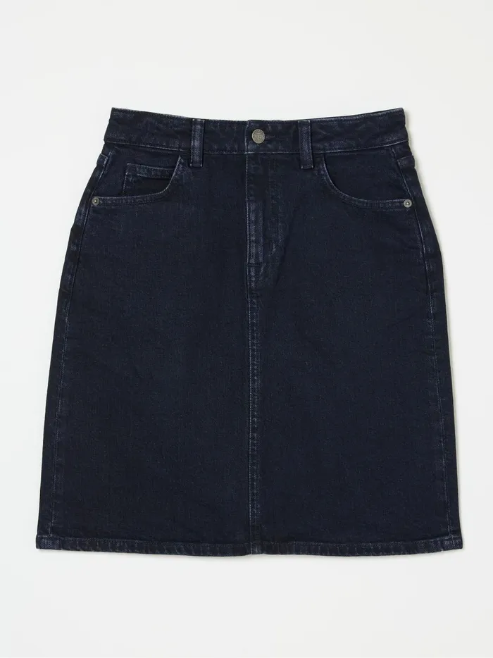 Women Skirts Fat Face Hattie Dark Blue Denim Skirt