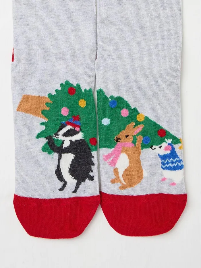Women Socks and Tights Fat Face Grey Animal Print Tree Socks 1 Pack Women Socks and Tights Fat Face Grey Animal Print Tree Socks 1 Pack