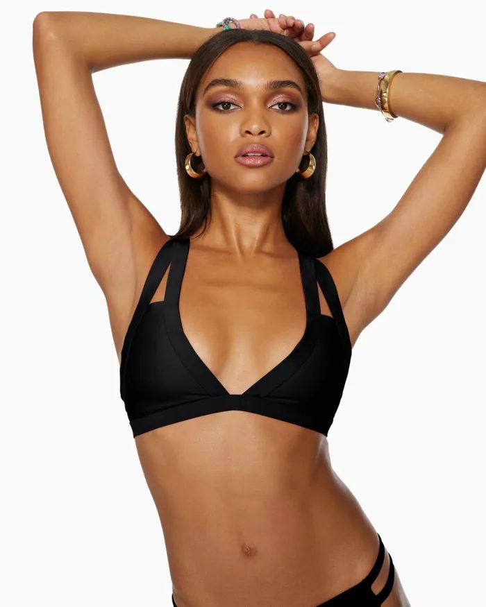 Women Starla Triangle Bikini Top White Ramy Brook Swimwear
