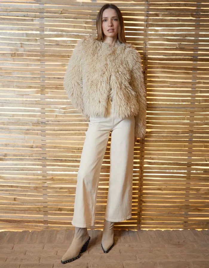 Women Stone Mongolian Faux Fur Coat Threadbare Coats Women Stone Mongolian Faux Fur Coat Threadbare Coats
